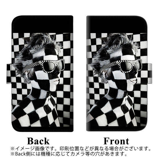 iPhone6 PLUS 高画質仕上げ プリント手帳型ケース(通常型)【357 bk&wh】