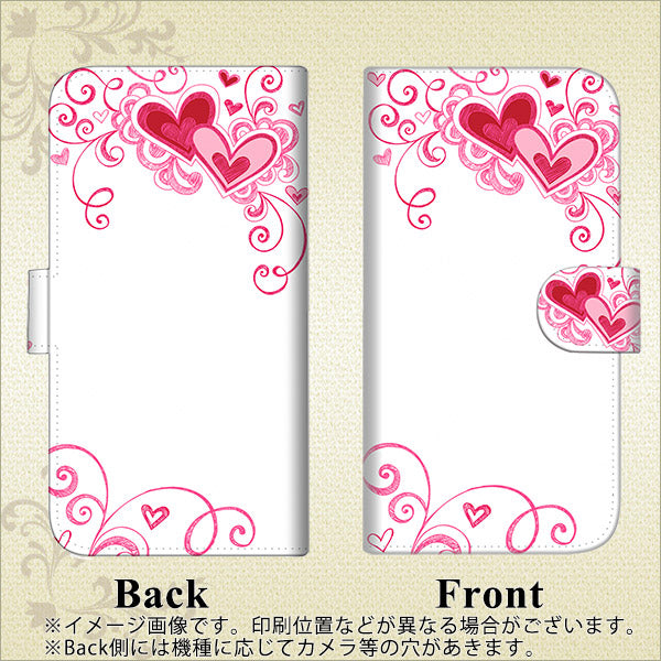 iPhone6 PLUS 高画質仕上げ プリント手帳型ケース(通常型)【365 ハートフレーム】