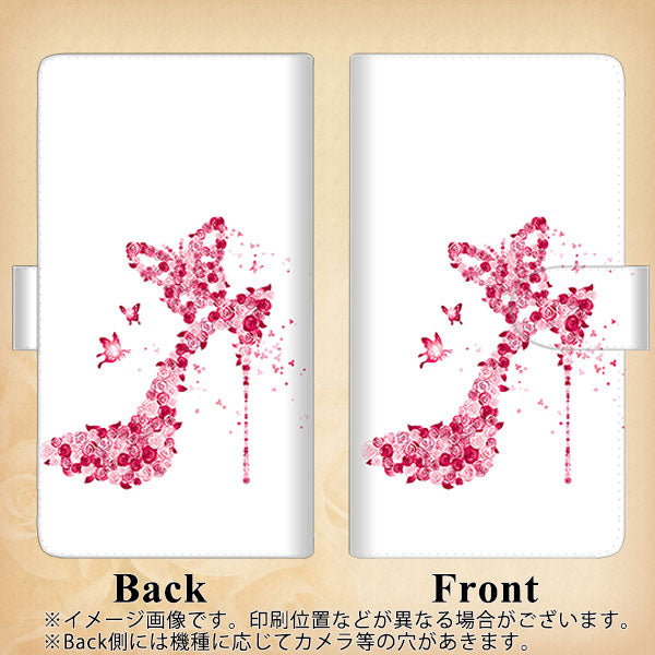 Y!mobile エクスペリア10 II A001SO 高画質仕上げ プリント手帳型ケース(通常型)【387 薔薇のハイヒール】