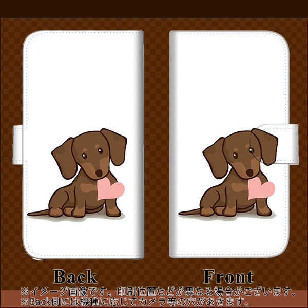 iPhone6 PLUS 高画質仕上げ プリント手帳型ケース(通常型)【394 I love ダックス】