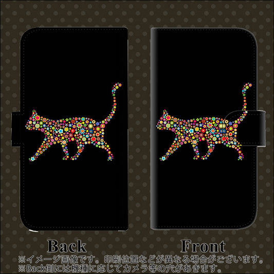 iPhone6 PLUS 高画質仕上げ プリント手帳型ケース(通常型)【406 カラフルキャット】