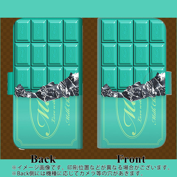 iPhone6 PLUS 高画質仕上げ プリント手帳型ケース(通常型)【554 板チョコ－ミント】