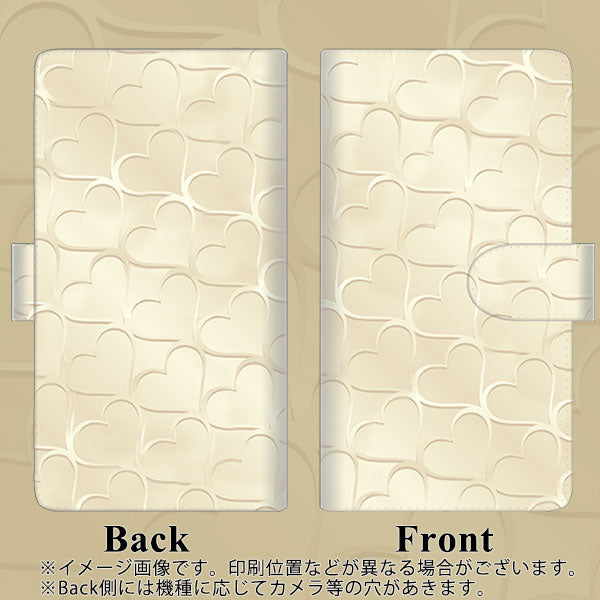 au ギャラクシー S10+ SCV42 高画質仕上げ プリント手帳型ケース(通常型)【630 かくれハート】