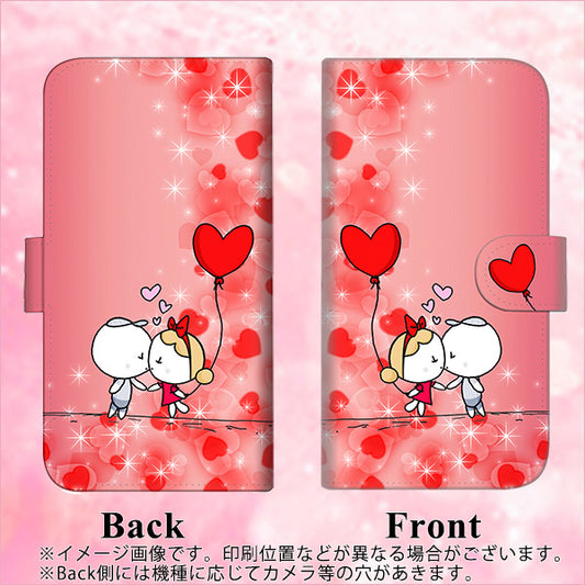 iPhone6 PLUS 高画質仕上げ プリント手帳型ケース(通常型)【655 ハートに染まった恋】