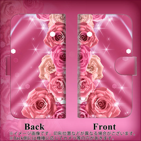 iPhone6 PLUS 高画質仕上げ プリント手帳型ケース(通常型)【1182 ピンクの薔薇に誘われて】