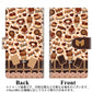 iPhone7 高画質仕上げ プリント手帳型ケース(通常型)【AG859 チョコクッキー＆スイーツ ブラウン】