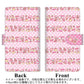 iPhone5/iPhone5s 高画質仕上げ プリント手帳型ケース(通常型)【AG862 イチゴウサギ（ラビベリー）のボーダースイーツ ピンク】