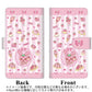 iPhone6 高画質仕上げ プリント手帳型ケース(通常型)【AG866 イチゴウサギ（ラビベリー）の水玉スイーツ ピンク】