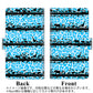 softbank エクスペリアXZ 601SO 高画質仕上げ プリント手帳型ケース(通常型)【AG877 サバンナアニマルヒョウ柄（水色×黒）】