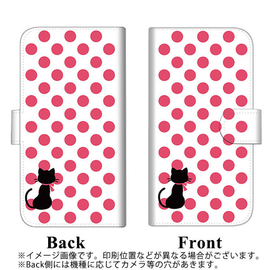 iPhone6 PLUS 高画質仕上げ プリント手帳型ケース(通常型)【EK807 ネコとシンプル ピンク】