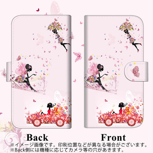 iPhone6 PLUS 高画質仕上げ プリント手帳型ケース(通常型)【EK912 花と蝶と少女】