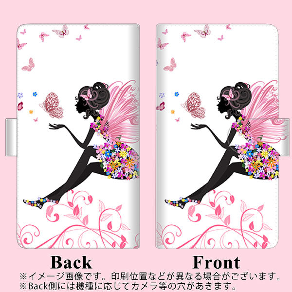 docomo エクスぺリア ワン SO-03L 高画質仕上げ プリント手帳型ケース(通常型)【EK932 ピンクの蝶の精】