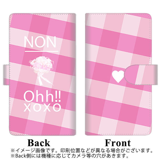 らくらくスマートフォン F-52B docomo 高画質仕上げ プリント手帳型ケース(通常型)【FD806 ブーケ】