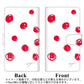 docomo アローズSV F-03H 高画質仕上げ プリント手帳型ケース(通常型)【OE836 手描きシンプル ホワイト×レッド】