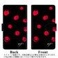 docomo エクスぺリア ワン SO-03L 高画質仕上げ プリント手帳型ケース(通常型)【OE837 手描きシンプル ブラック×レッド】