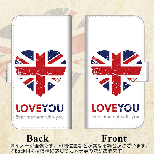 iPhone6 PLUS 高画質仕上げ プリント手帳型ケース(通常型)【SC803 ユニオンジャック ハートビンテージ】