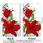 楽天モバイル Rakuten Hand 高画質仕上げ プリント手帳型ケース(通常型)【SC850 ユリ（レッド）】