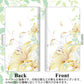 Y!mobile かんたんスマホ2 A001KC 高画質仕上げ プリント手帳型ケース(通常型)【SC851 ユリ（ホワイト）】