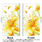 iPhone5/iPhone5s 高画質仕上げ プリント手帳型ケース(通常型)【SC852 ユリ（イエロー）】