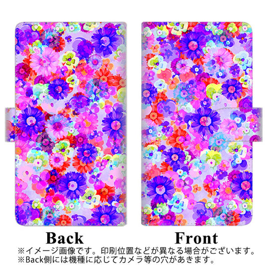 DIGNO SX2 KC-S302 高画質仕上げ プリント手帳型ケース(通常型)【SC868 リバティプリント フルールドパルファン（パープル）】