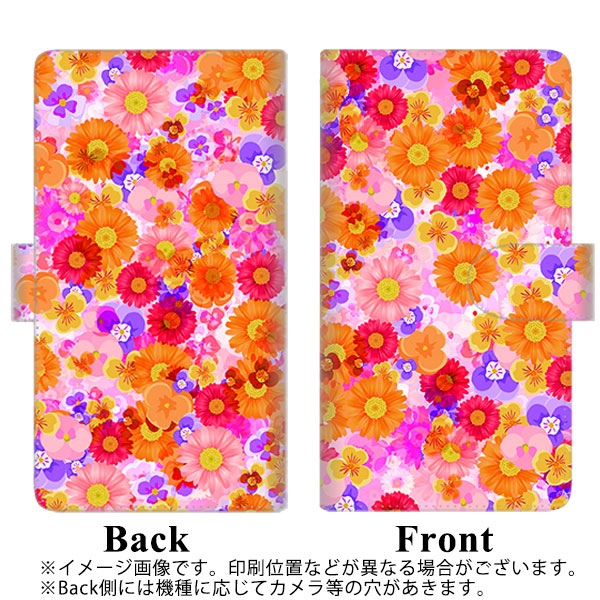 Softbank シンプルスマホ3 509SH 高画質仕上げ プリント手帳型ケース(通常型)【SC869 リバティプリント フルールドパルファン（ピンク）】