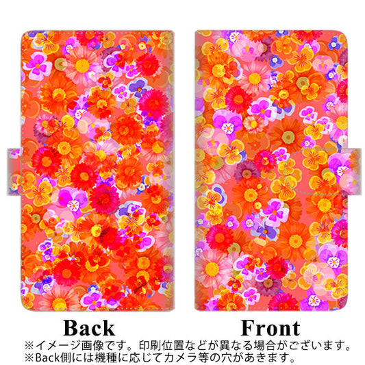 DIGNO SX2 KC-S302 高画質仕上げ プリント手帳型ケース(通常型)【SC871 リバティプリント フルールドパルファン（レッド）】