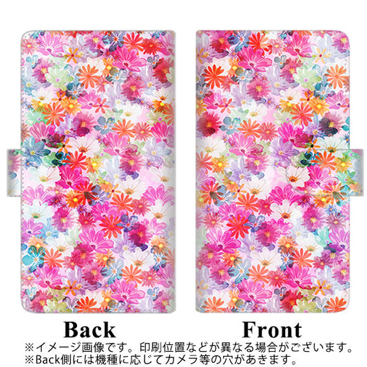 DIGNO SX2 KC-S302 高画質仕上げ プリント手帳型ケース(通常型)【SC874 リバティプリント プレスドフラワー（ピンク）】