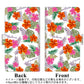 iPhone5/iPhone5s 高画質仕上げ プリント手帳型ケース(通常型)【SC884 ハワイアンアロハレトロ（ホワイト）】