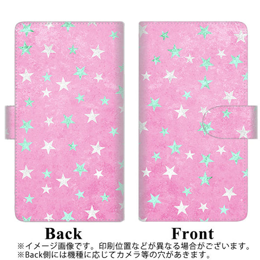 HUAWEI P40 lite 5G CDY-NA9A SC889 お星さまキラキラ（ピンク） 通常型 プリント手帳型ケース