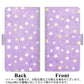 SoftBank エクスペリアZ5 501SO 高画質仕上げ プリント手帳型ケース(通常型)【SC890 お星さまキラキラ（パープル）】