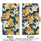 OPPO A55s 5G A102OP SoftBank 高画質仕上げ プリント手帳型ケース(通常型)【SC893 ボタニカル デイジー＆リリー】
