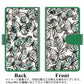 SoftBank アクオスゼロ6 高画質仕上げ プリント手帳型ケース(通常型)【SC902 ガーデンバタフライ グリーン】
