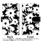 Google Pixel 4a 高画質仕上げ プリント手帳型ケース(通常型)【SC915 花柄モノトーン 04】