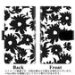au ギャラクシー S10+ SCV42 高画質仕上げ プリント手帳型ケース(通常型)【SC916 花柄モノトーン 05】