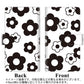 au ギャラクシーA51 SCG07 高画質仕上げ プリント手帳型ケース(通常型)【SC922 デイジー ブラック】