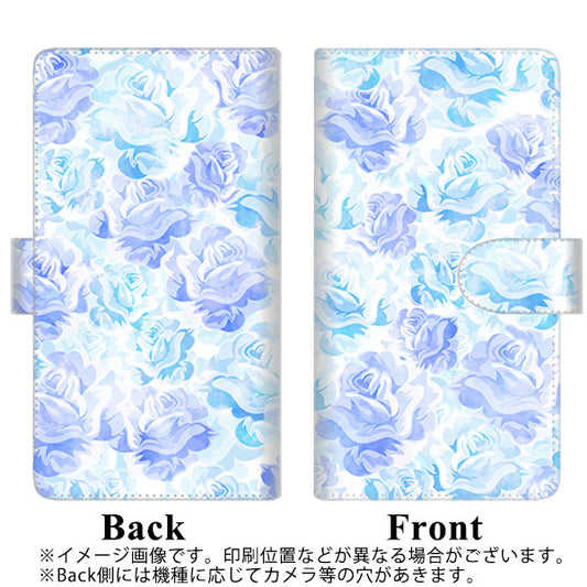 HUAWEI P40 lite 5G CDY-NA9A SC927 ローズ ブルー 通常型 プリント手帳型ケース