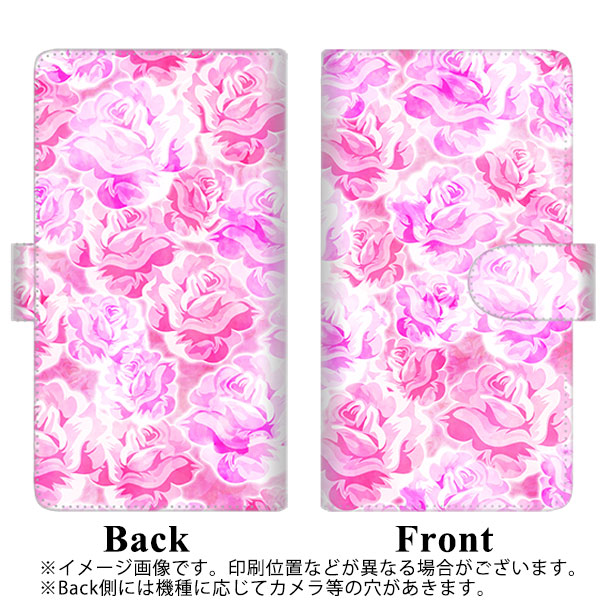Galaxy A53 5G SCG15 au 高画質仕上げ プリント手帳型ケース(通常型)【SC928 ローズ ピンク】