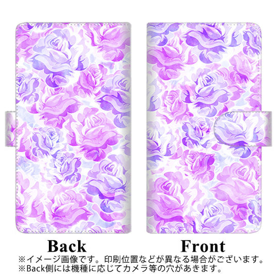 DIGNO SX2 KC-S302 高画質仕上げ プリント手帳型ケース(通常型)【SC929 ローズ パープル】