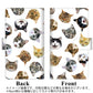 楽天モバイル Rakuten Hand 高画質仕上げ プリント手帳型ケース(通常型)【SC937 ねこどっと（ホワイト）】