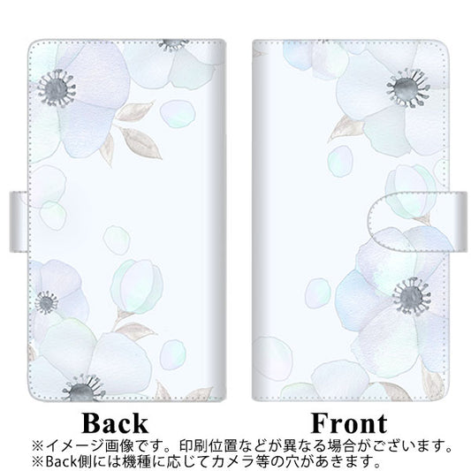 HUAWEI（ファーウェイ） P40 lite 5G CDY-NA9A 高画質仕上げ プリント手帳型ケース(通常型)【SC951 ドゥ・フルール（エンジェルブルー）】