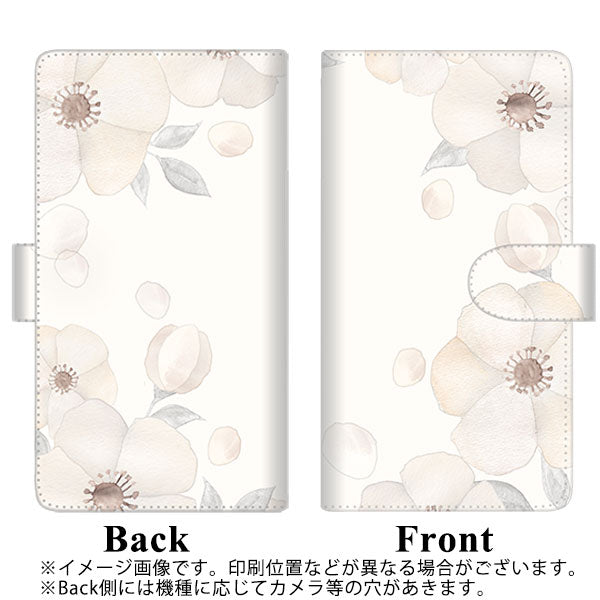 softbank arrows U 801FJ 高画質仕上げ プリント手帳型ケース(通常型)【SC952 ドゥ・フルール（セピア）】