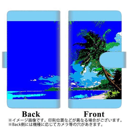 SoftBank アクオスゼロ6 高画質仕上げ プリント手帳型ケース(通常型)【YC980 トロピカル01】
