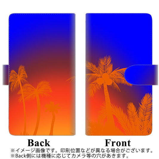SoftBank アクオスゼロ6 高画質仕上げ プリント手帳型ケース(通常型)【YC985 トロピカル06】