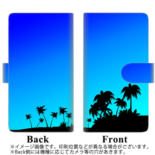 SoftBank アクオスゼロ6 高画質仕上げ プリント手帳型ケース(通常型)【YC986 トロピカル07】