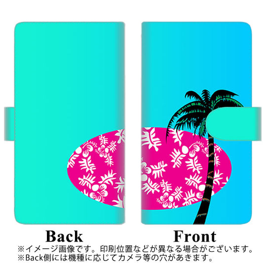 SoftBank アクオスゼロ6 高画質仕上げ プリント手帳型ケース(通常型)【YC988 トロピカル09】
