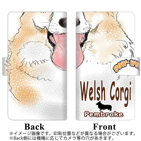 HUAWEI（ファーウェイ） P40 lite 5G CDY-NA9A 高画質仕上げ プリント手帳型ケース(通常型)【YD804 コーギー05】