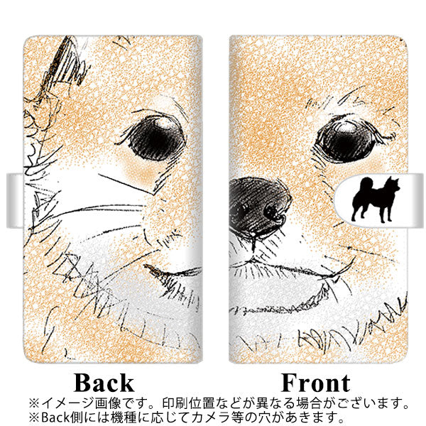 iPhone XS Max 高画質仕上げ プリント手帳型ケース(通常型)【YD805 柴犬01】