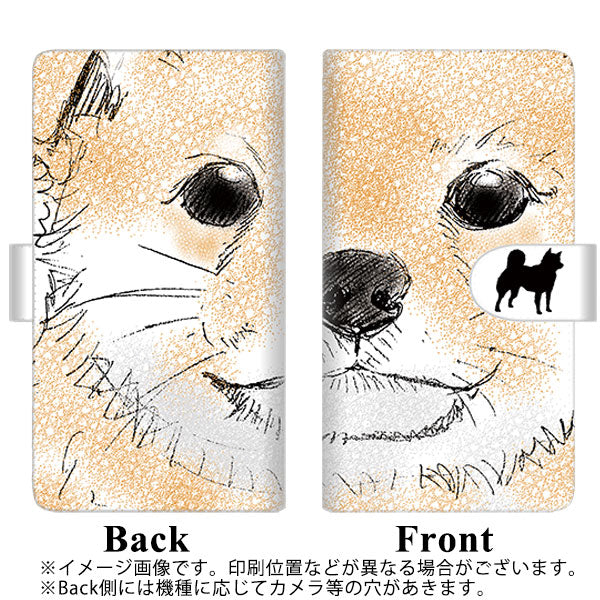 docomo ギャラクシー S8 プラス SC-03J 高画質仕上げ プリント手帳型ケース(通常型)【YD805 柴犬01】
