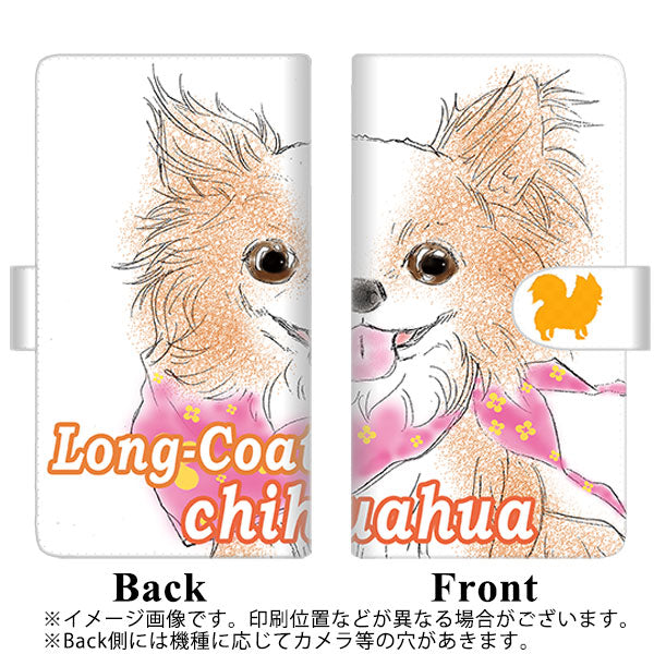 docomo アローズ ビー F-04K 高画質仕上げ プリント手帳型ケース(通常型)【YD819 チワワ05】