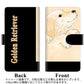 AQUOS wish A104SH Y!mobile 高画質仕上げ プリント手帳型ケース(通常型)【YD828 ゴールデンレトリバー04】